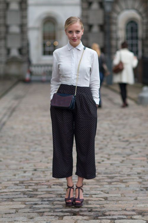 Culottes seen at London Fashion Week