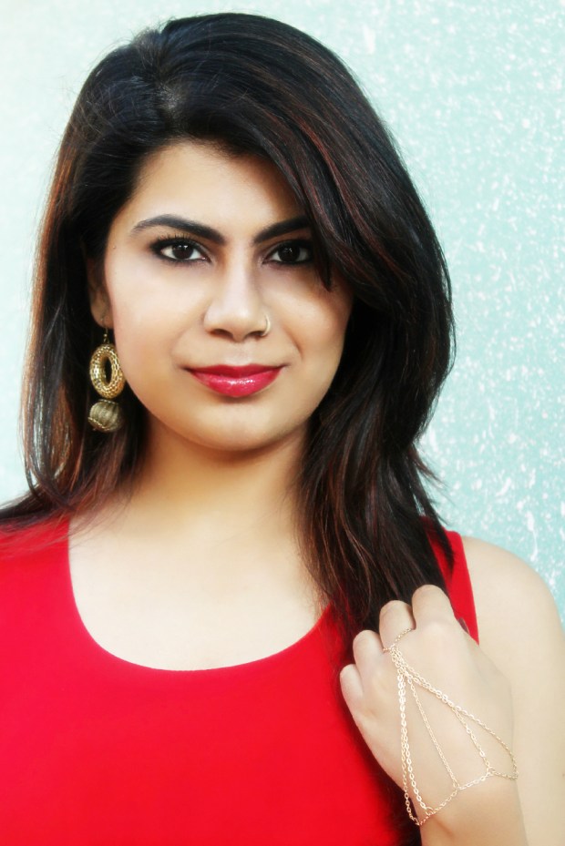 red and gold Christmas dress 