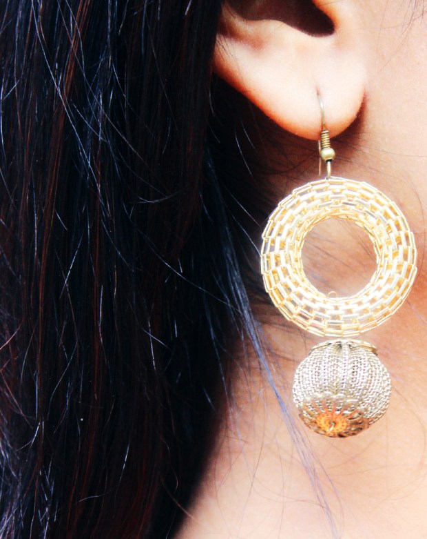 red and gold Christmas dress 