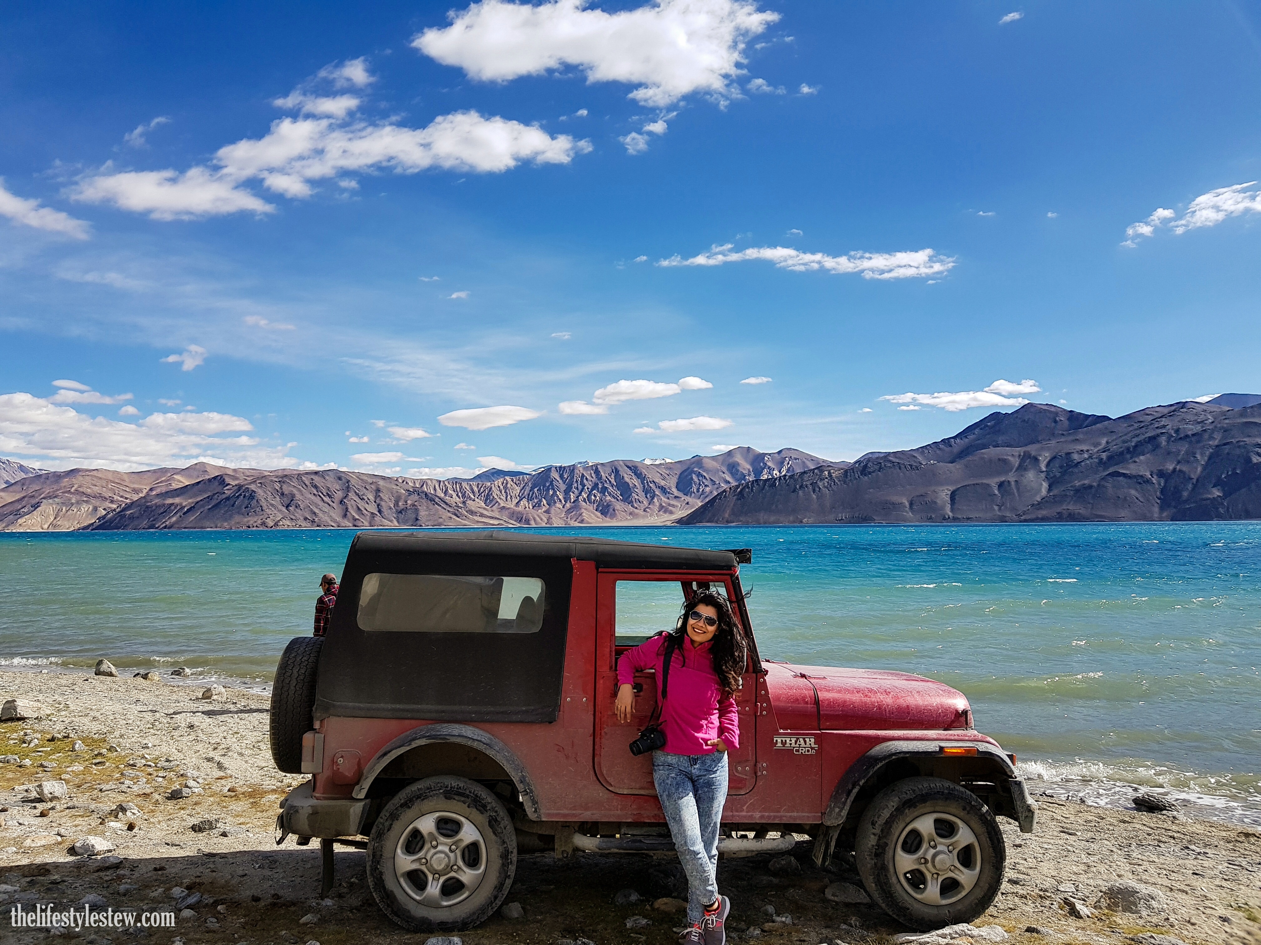 With the mighty Thar at Pangong Tso